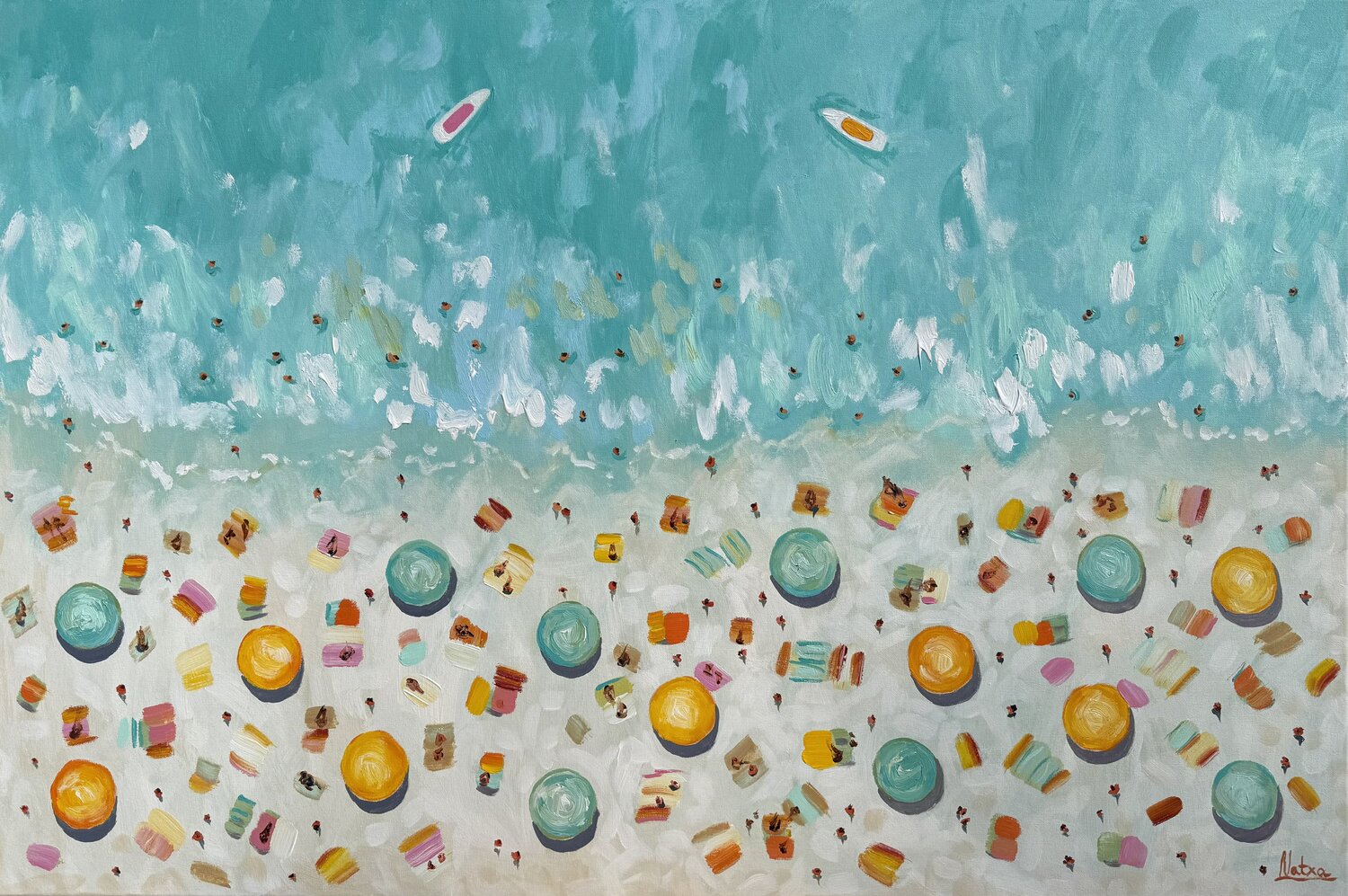 Happy Days Natalia Nosek (NATXA) Original painting for sale