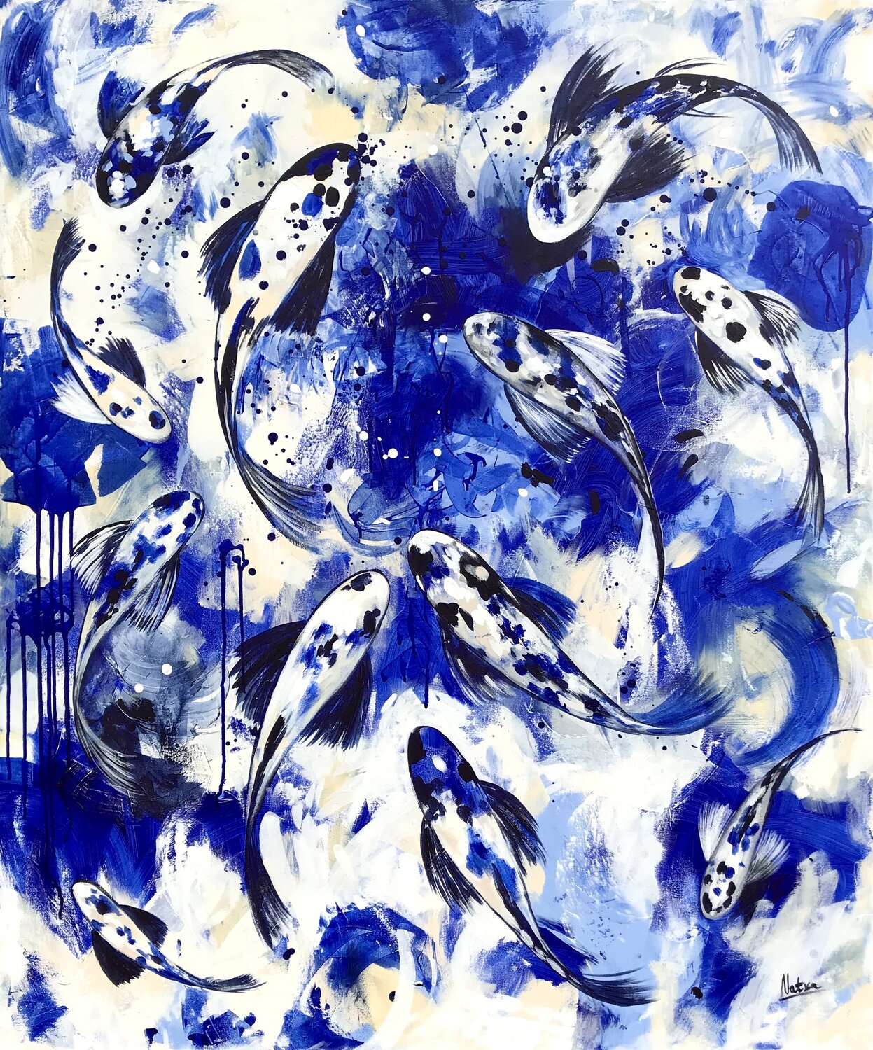 Royal Koi Natalia Nosek (NATXA) Original painting for sale
