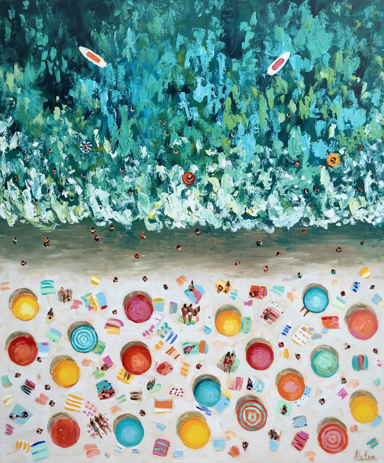 Hello Summer Natalia Nosek (NATXA) Original painting for sale