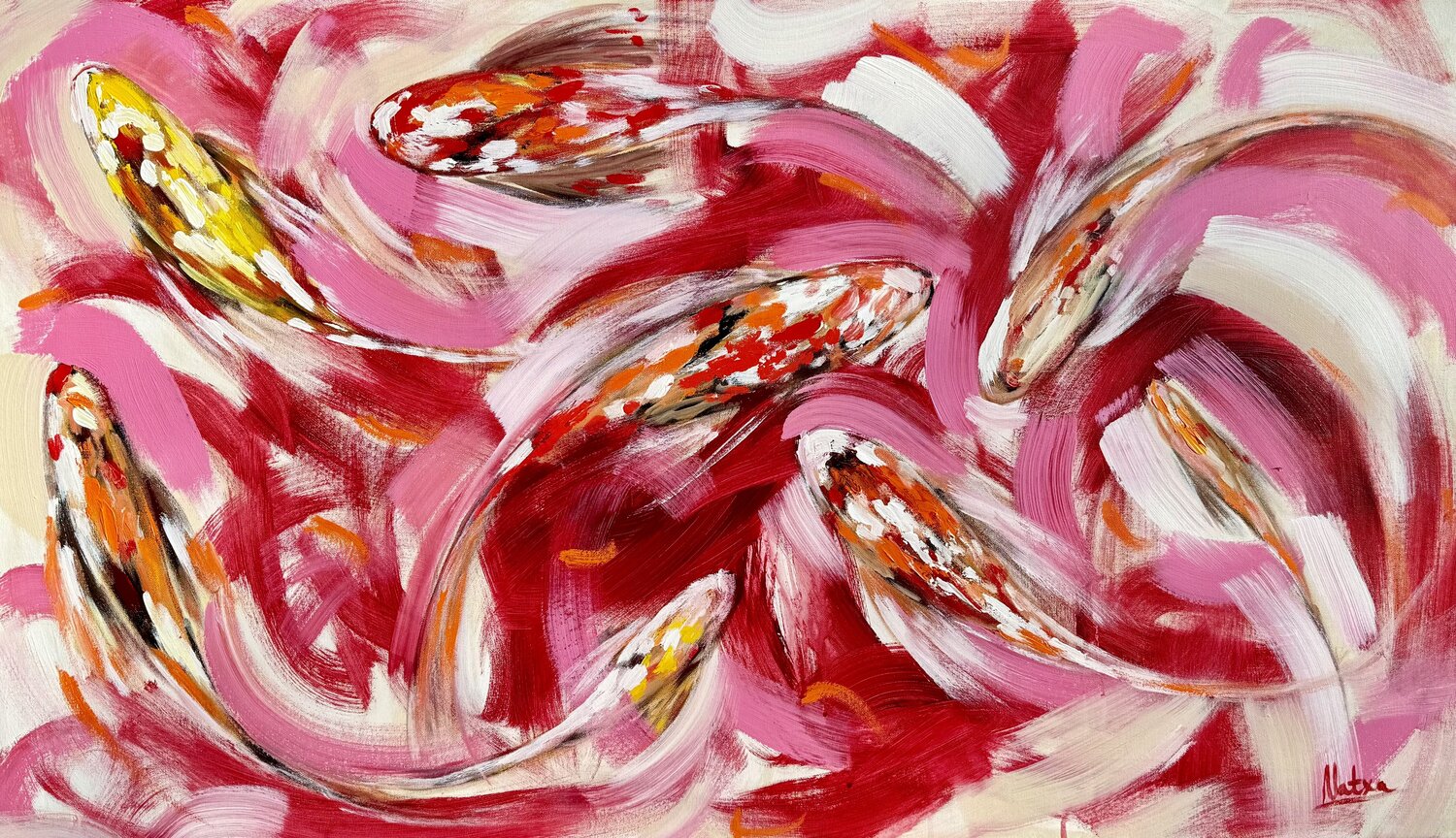 The Dance of Spring Natalia Nosek (NATXA) Original painting for sale
