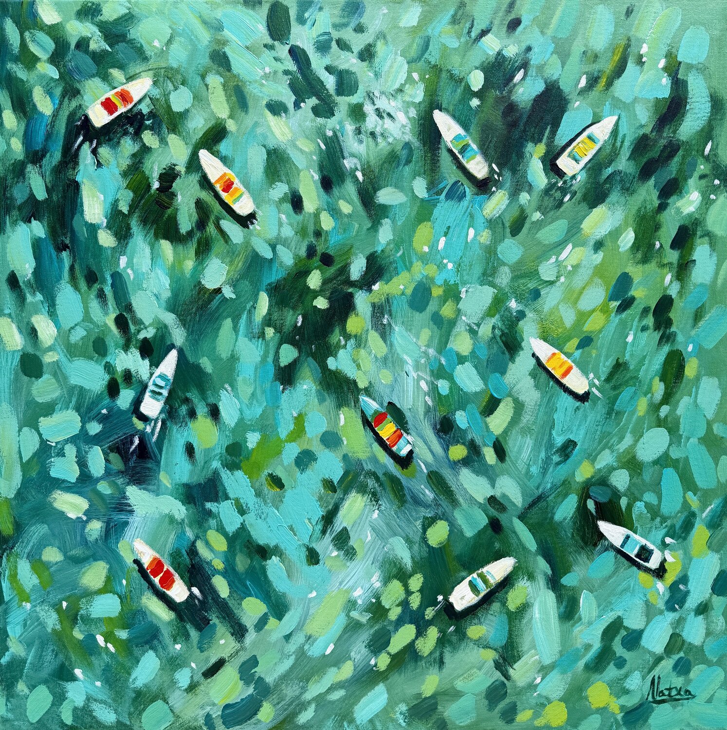 Follow your joy Natalia Nosek (NATXA) Original painting for sale