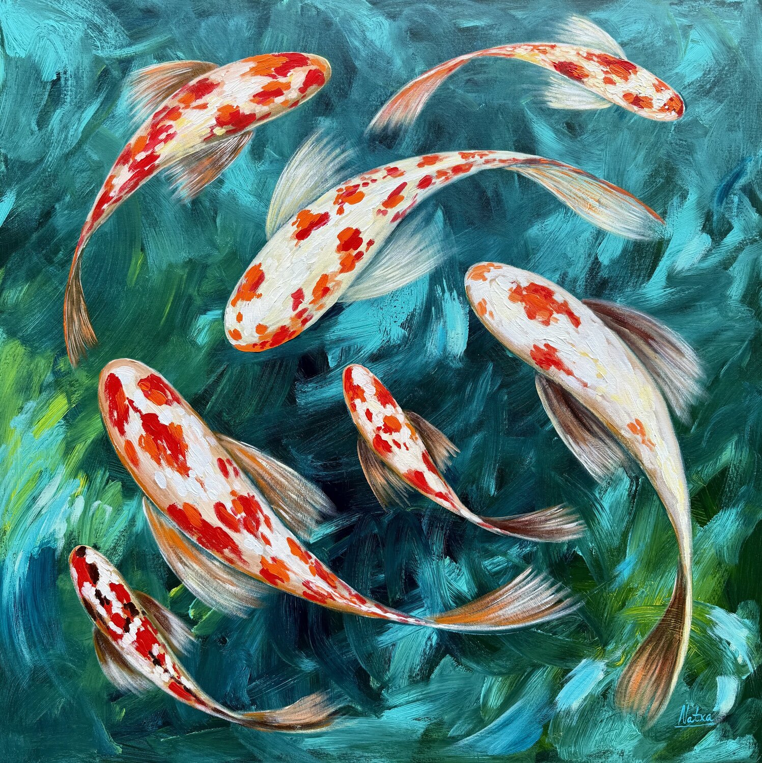 Ikigai Waters Natalia Nosek (NATXA) Original painting for sale