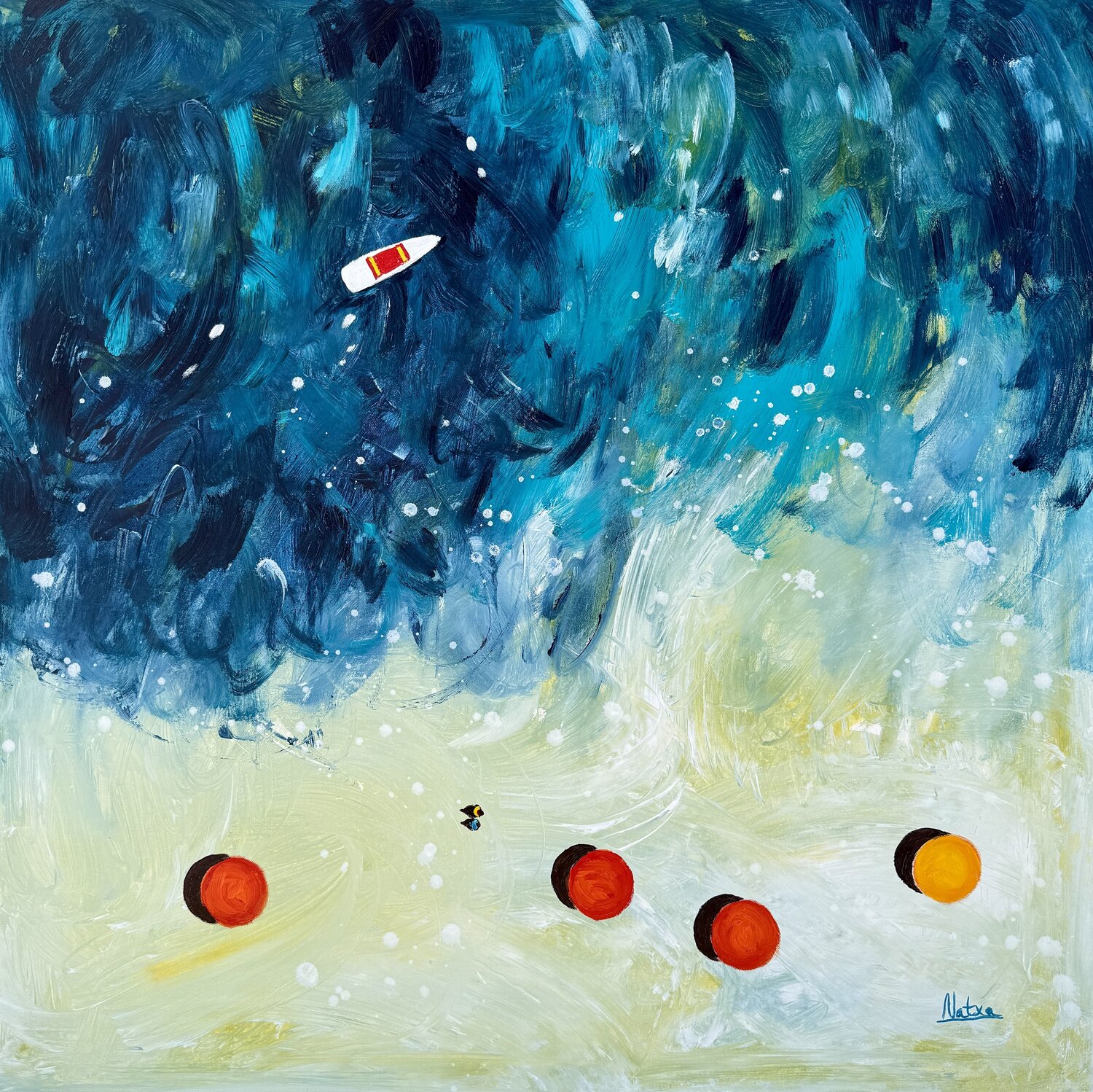 The Walk Before Breakfast Natalia Nosek (NATXA) Original painting for sale