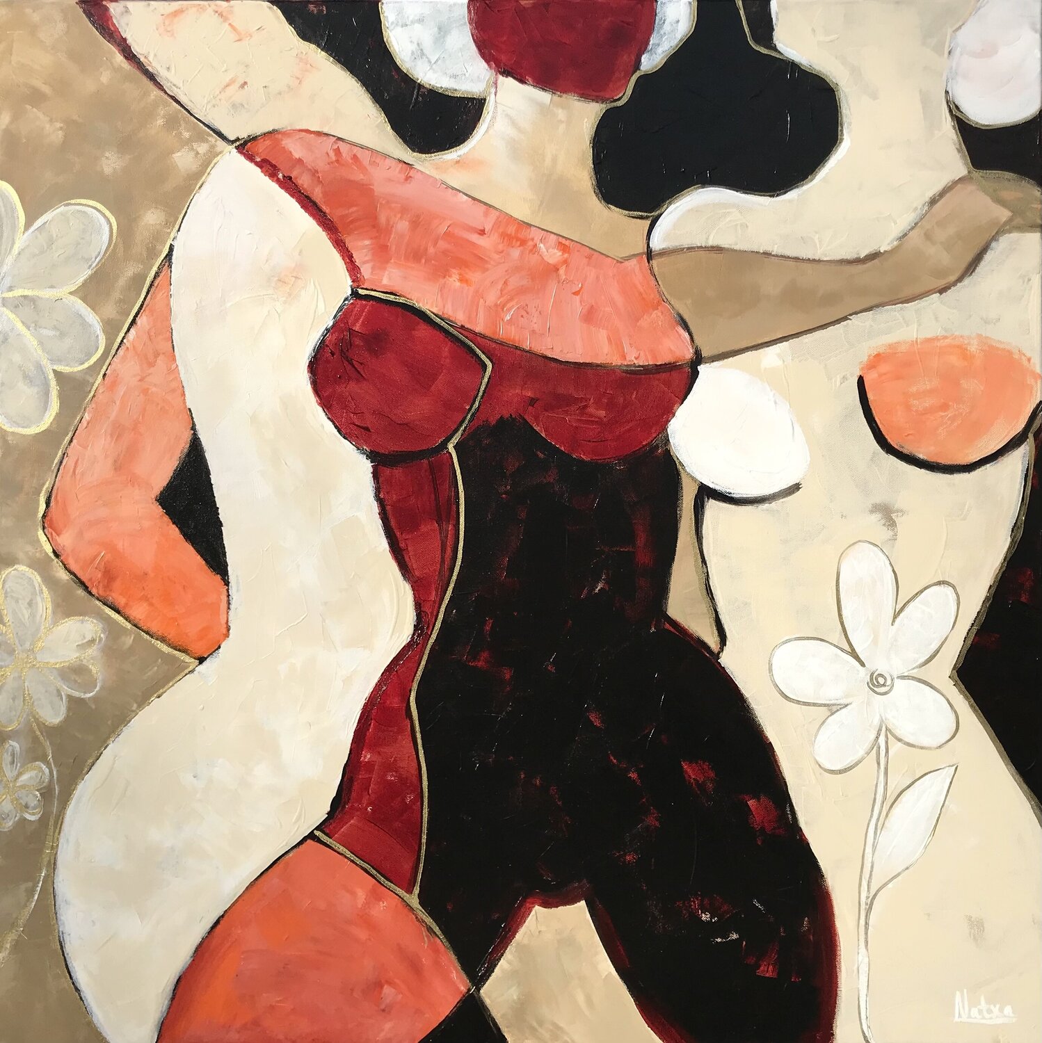 Peaceful Warriors Natalia Nosek (NATXA) Original painting for sale
