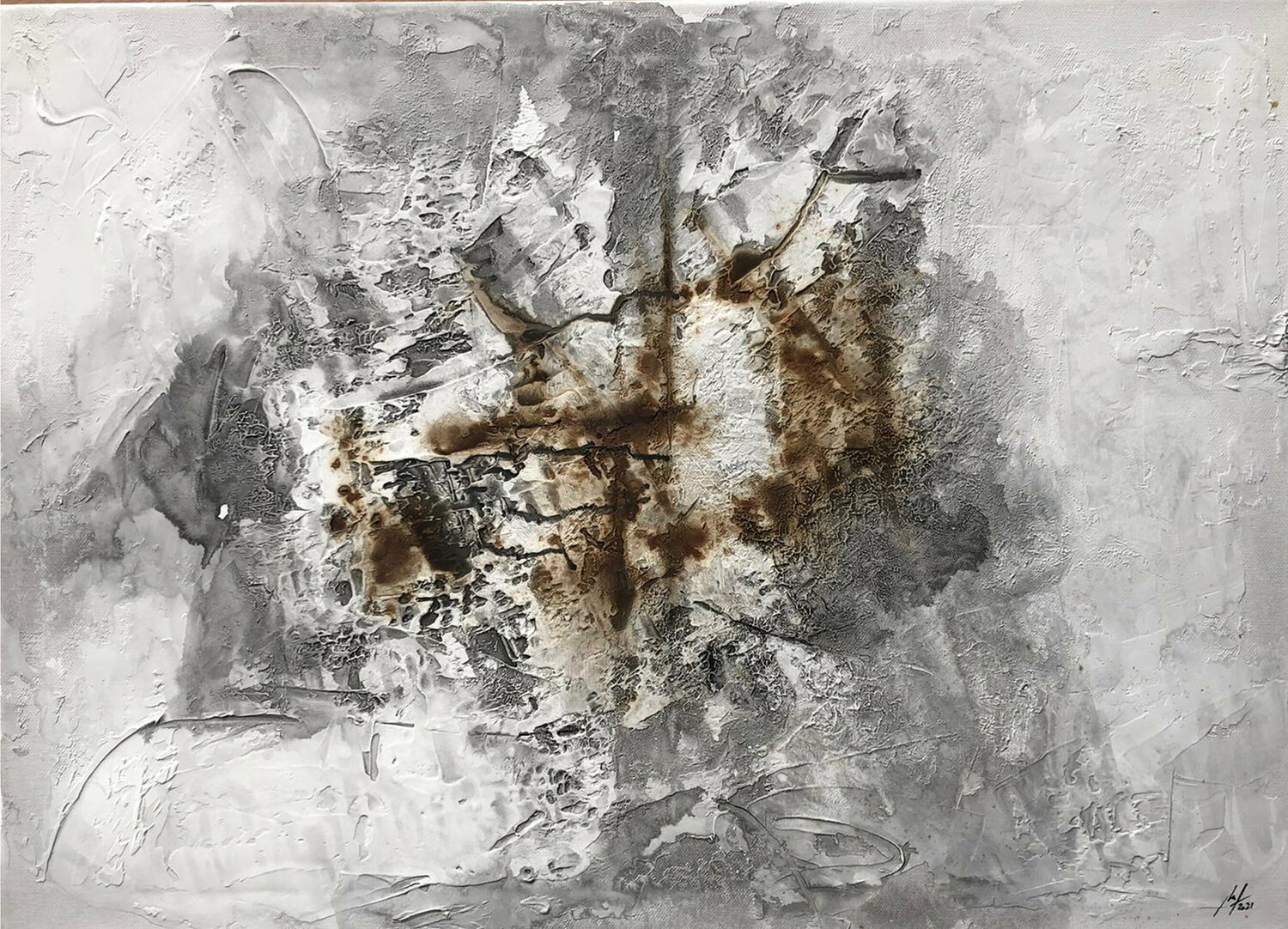 Café compartido (Obra exclusiva en Singulart) KASTRO Original painting for sale