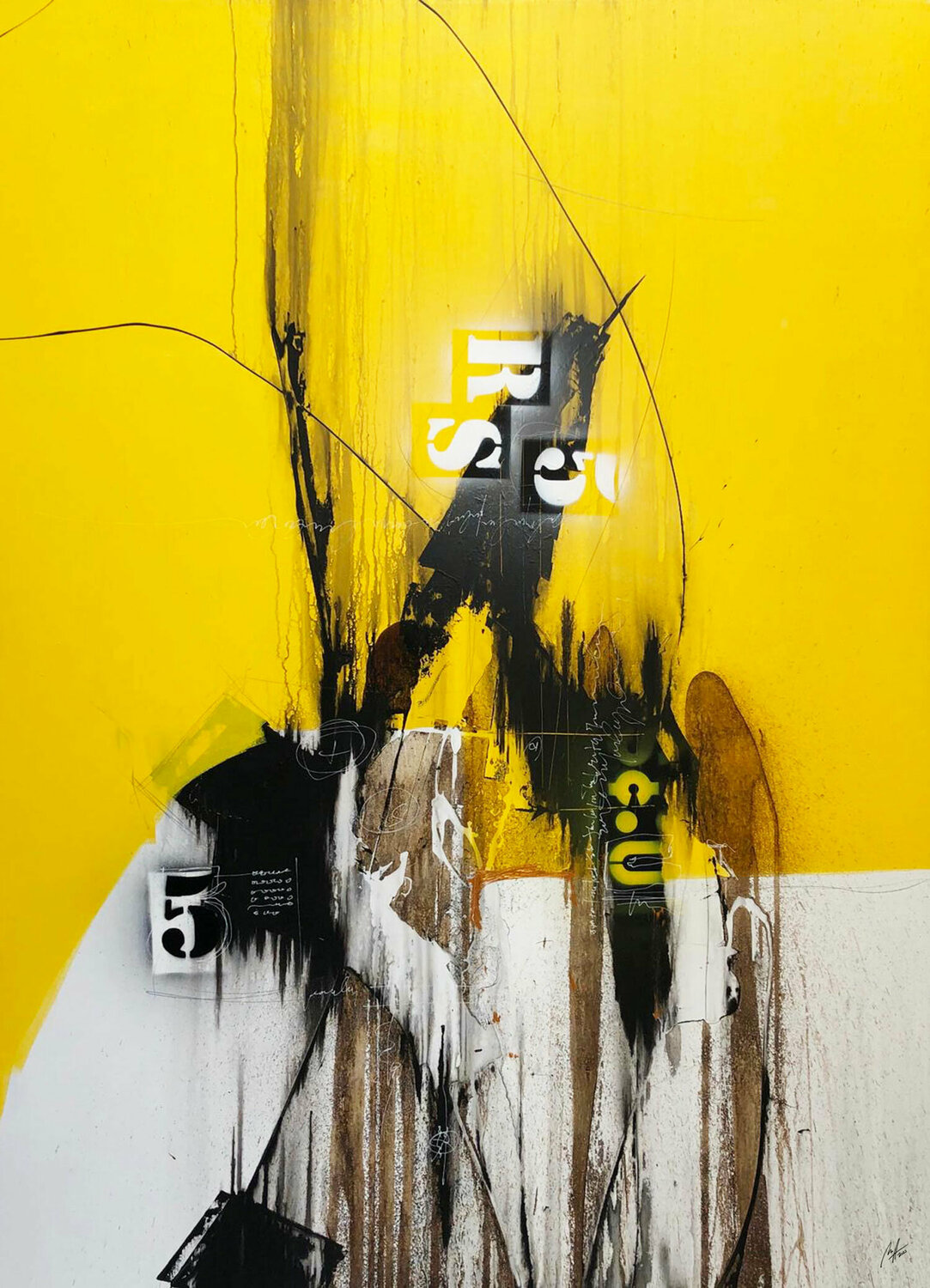 DASTIKO (Obra exclusiva en Singulart) KASTRO Original painting for sale