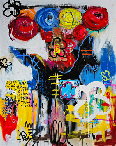 Wildflowers of Rebellion by Tadas Zaicikas, Painting for Sale on Select