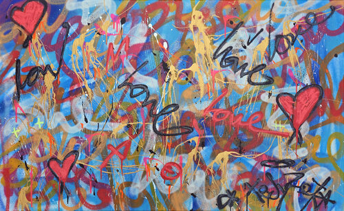 Drawing Love by Tadas Zaicikas, Painting for Sale on Select