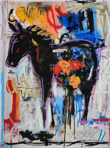 Wild Bloom Rides by Tadas Zaicikas, Painting for Sale on Select