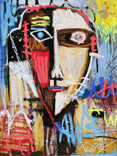 Eye of Two Worlds by Tadas Zaicikas, Painting for Sale on Select