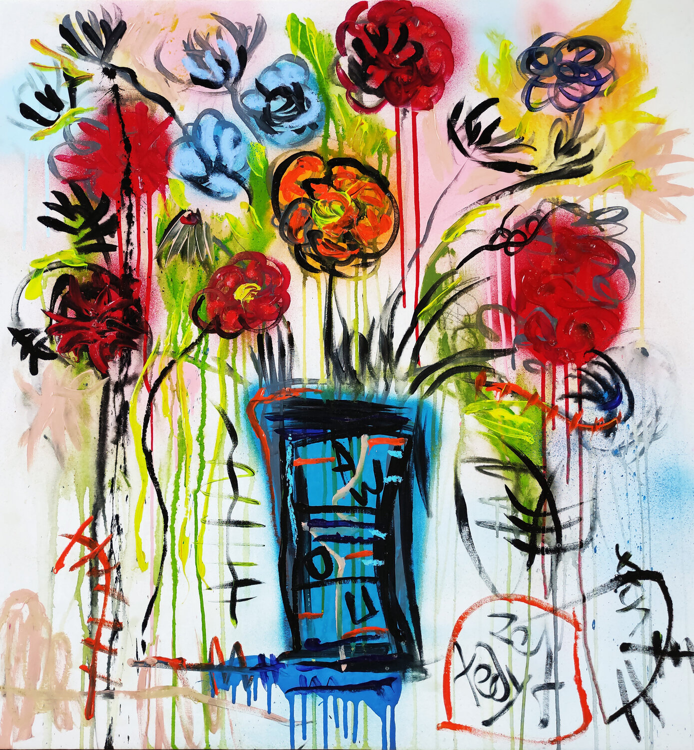 Wildflowers #15 Tadas Zaicikas Original painting for sale