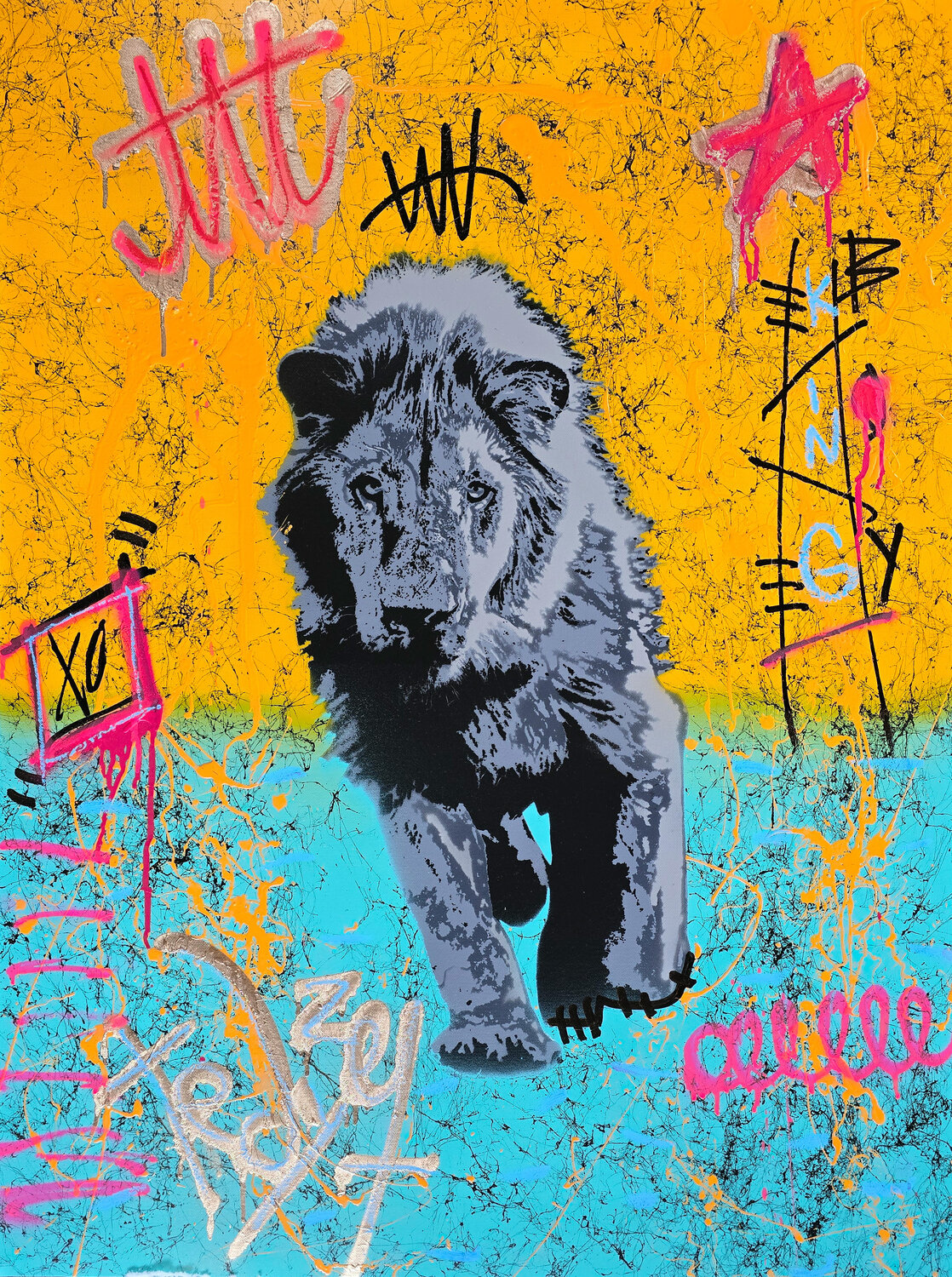 Majestic Graffiti Tadas Zaicikas Original painting for sale