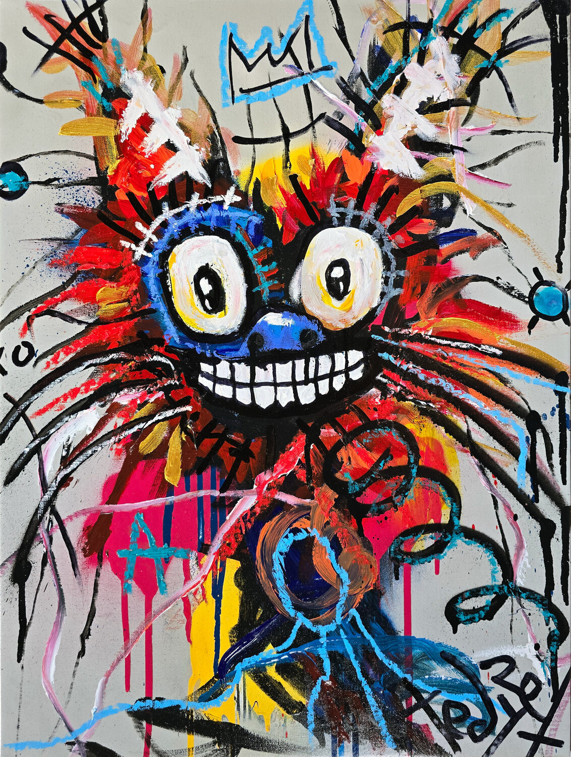 Crowned Chaos Tadas Zaicikas Original painting for sale