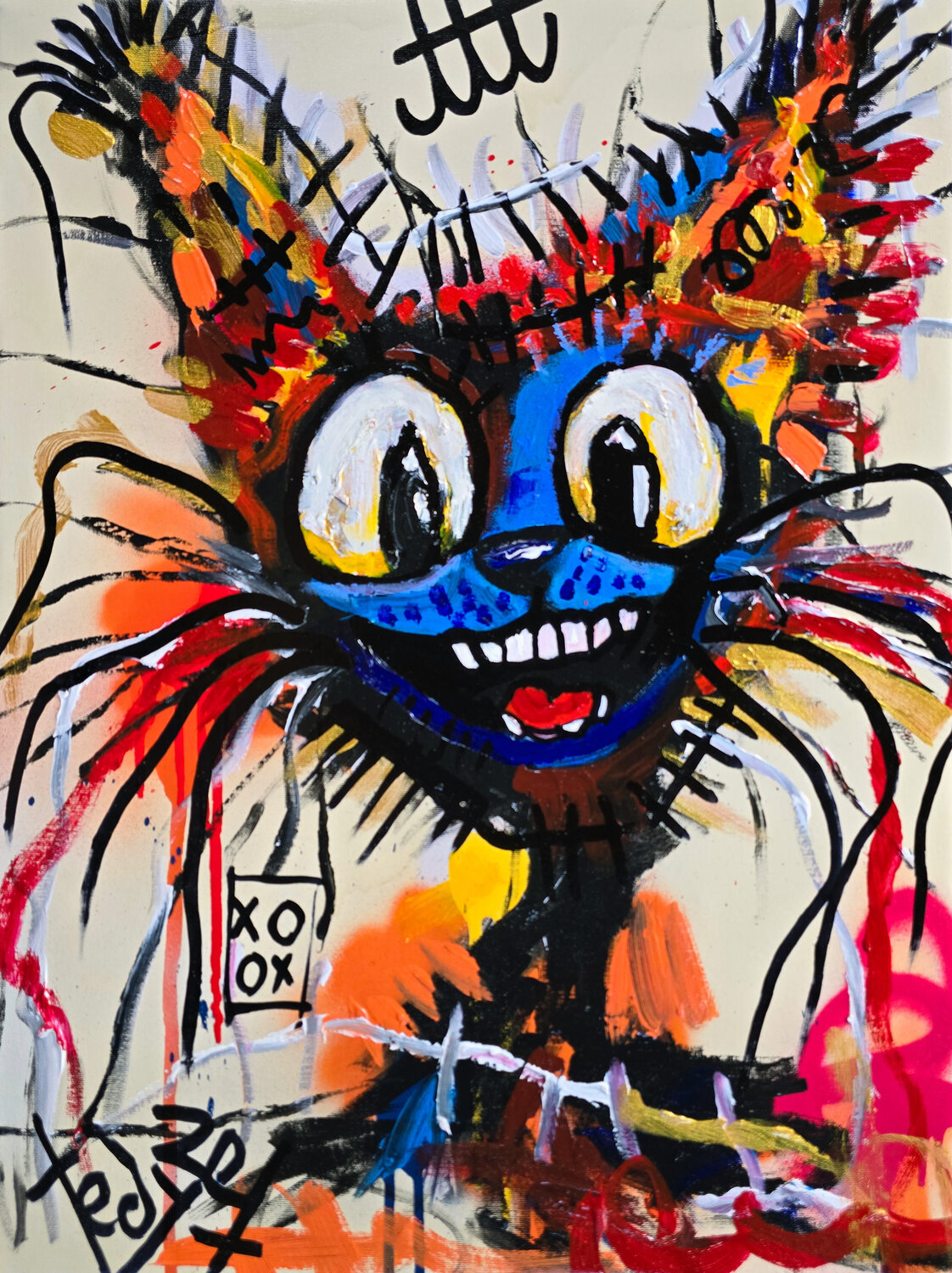 Feral Frenzy Tadas Zaicikas Original painting for sale