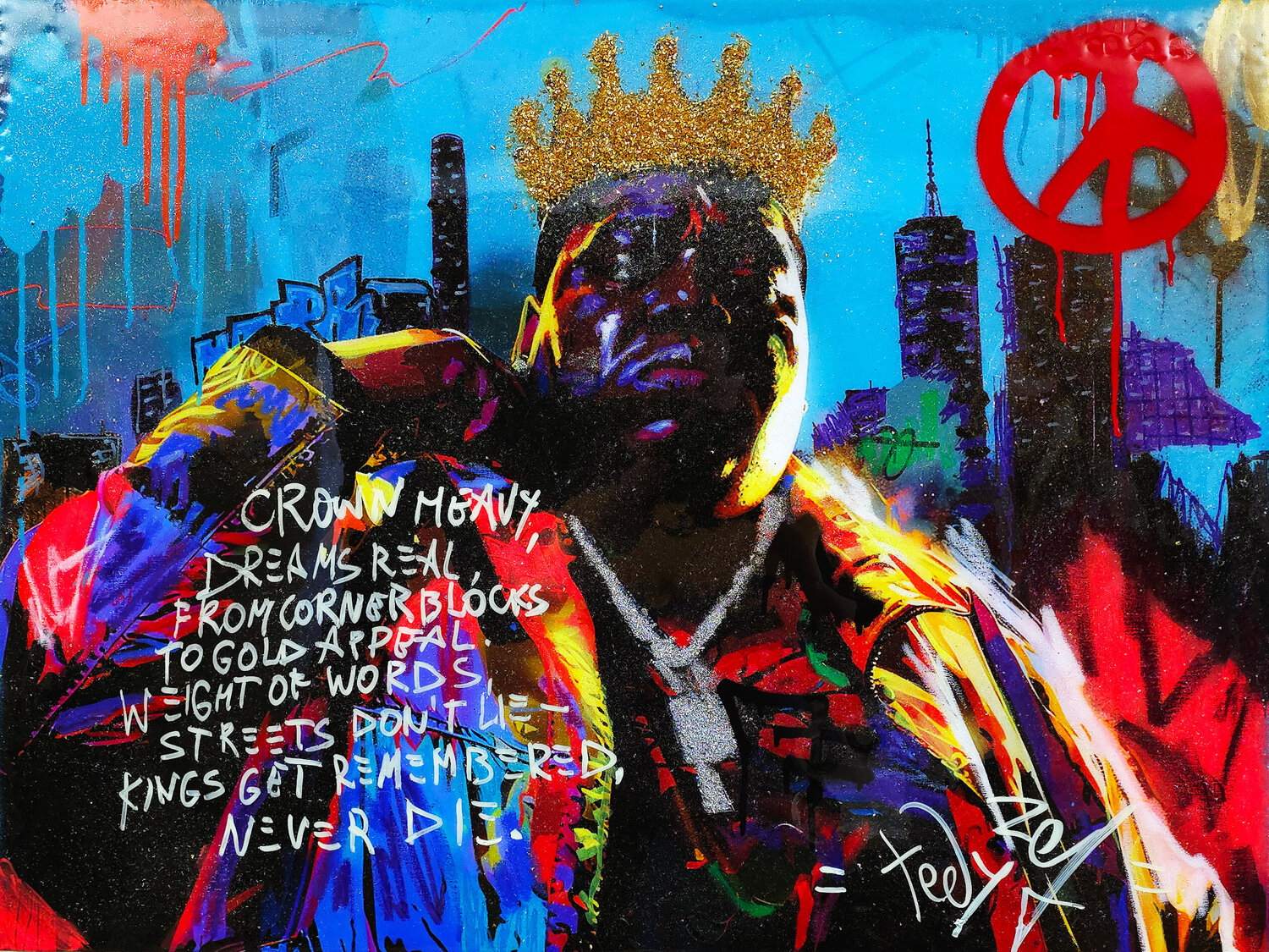 Eyes Closed Tadas Zaicikas Original painting for sale