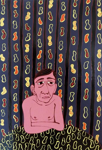 At the table VIII - Peanuts by Hugo Castilho, Painting for Sale on Select