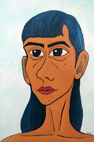 Androgynous by Hugo Castilho, Painting for Sale on Select