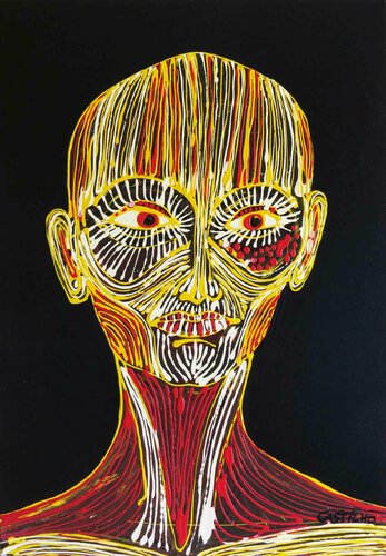 Tribal woman by Hugo Castilho, Painting for Sale on Select