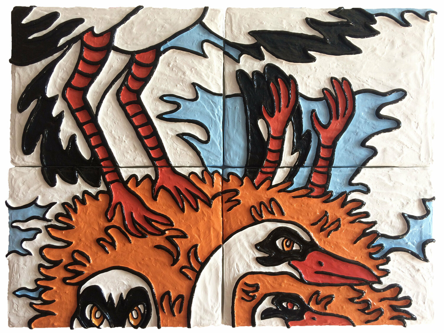Go to your nest and watch your little Japanese films! Hugo Castilho Original painting for sale