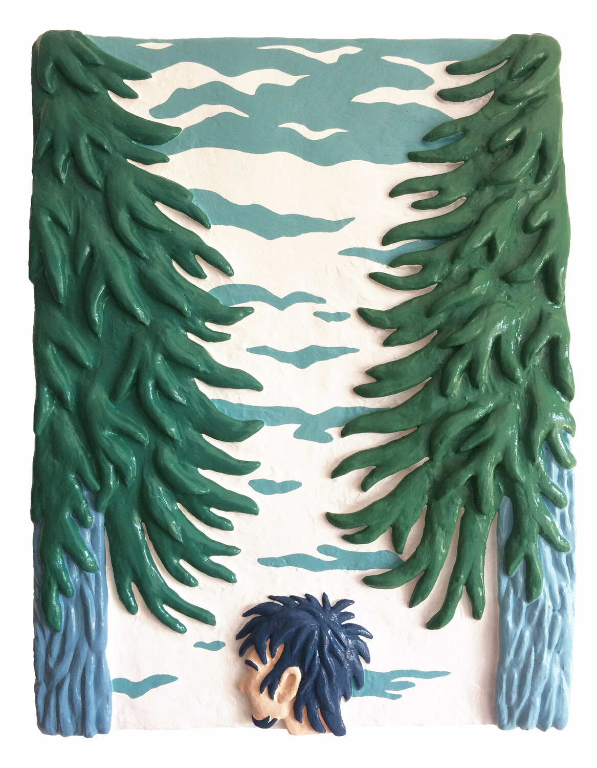 I try to be silent, but the branches on the ground tell how unskilled I am Hugo Castilho Original painting for sale