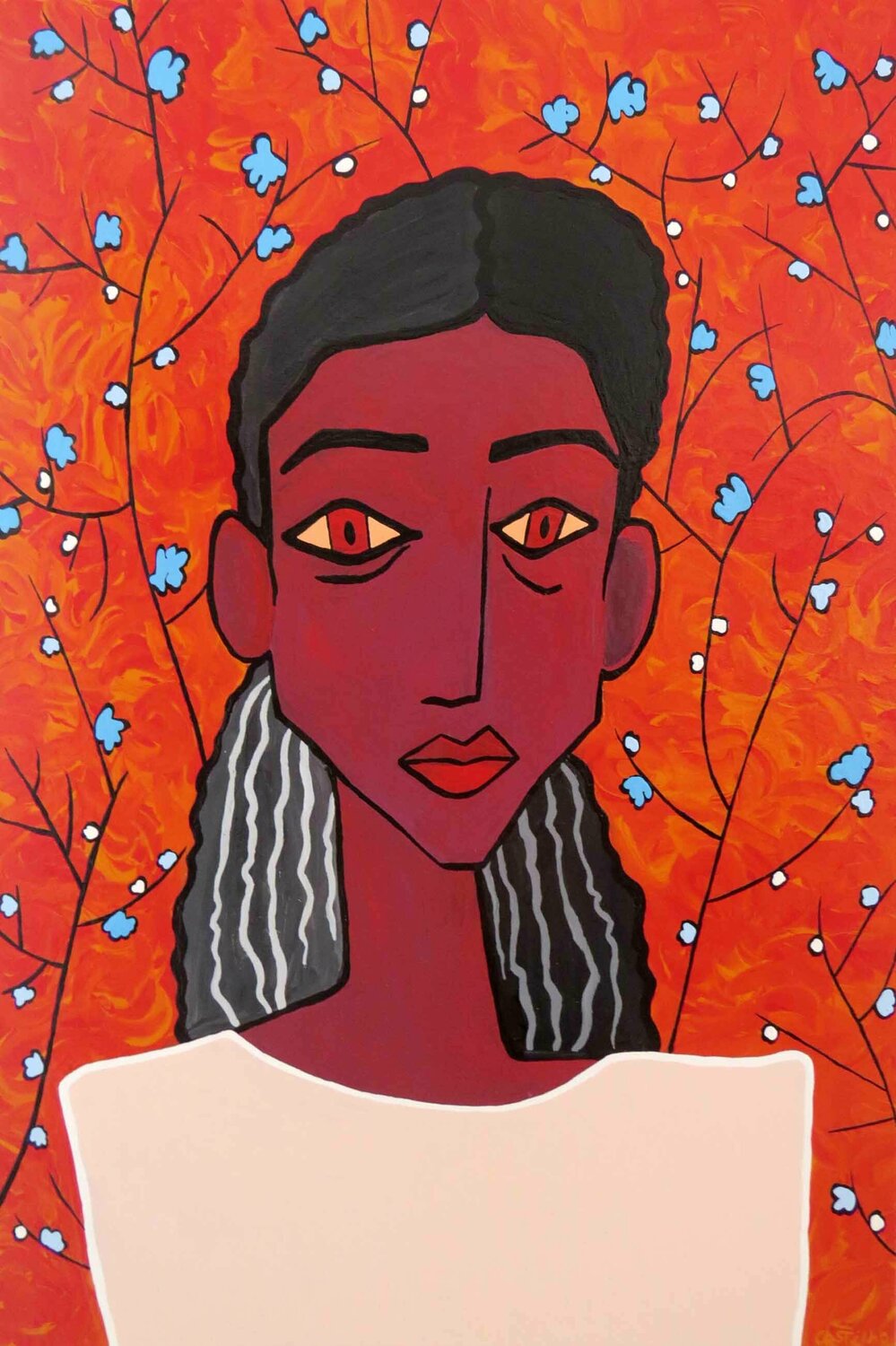 Woman II Hugo Castilho Original painting for sale