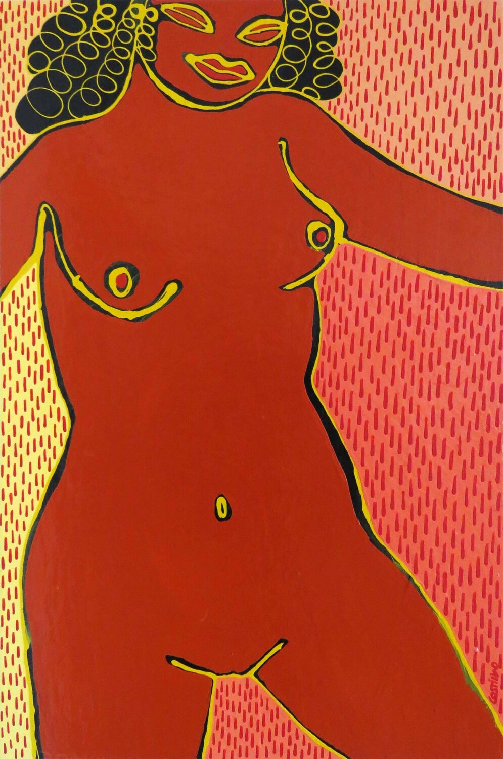 Nude II Hugo Castilho Original painting for sale