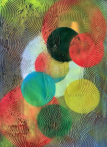 Abstract Transformation Circle 015 by Juan José Garay, Painting for Sale on Select
