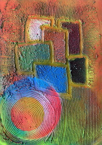 Abstract Transformation Circle 017 by Juan José Garay, Painting for Sale on Select