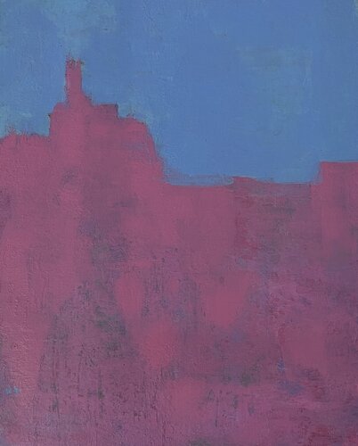 Abstract Blue and pink by Juan José Garay, Painting for Sale on Select