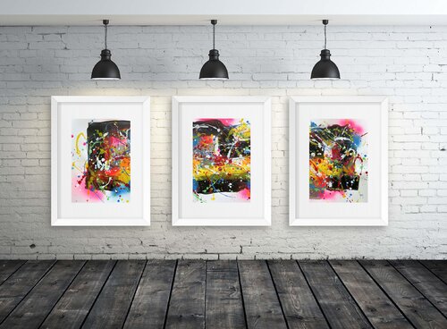 Triptych A301 by Juan José Garay, Painting for Sale on Select