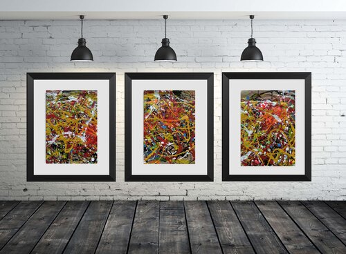 Triptych A402 by Juan José Garay, Painting for Sale on Select