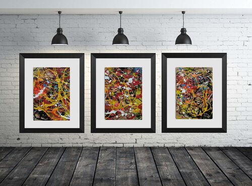 Triptych A403 by Juan José Garay, Painting for Sale on Select