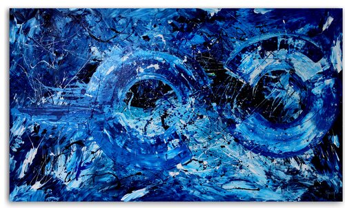 kisses in blue magic by Juan José Garay, Painting for Sale on Select