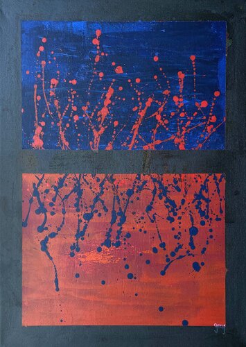 Hidden Layers on Layers A1 by Juan José Garay, Painting for Sale on Select