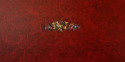 Red Keeps Its Secrets by Juan José Garay, Painting for Sale on Select