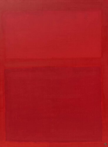 Red Keeps Its Secrets by Juan José Garay, Painting for Sale on Select