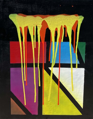 Geometric Descent by Juan José Garay, Painting for Sale on Select