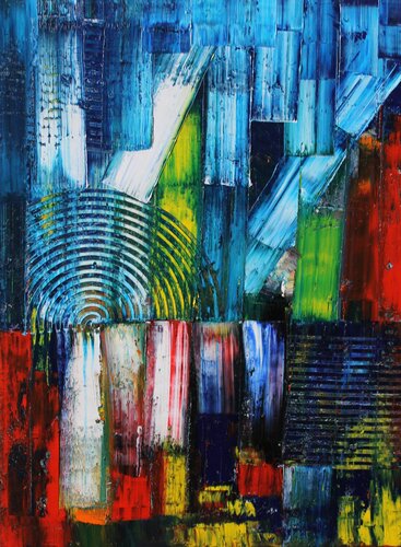 80x60 New York City 3 by Juan José Garay, Painting for Sale on Select