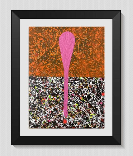 Texture  dos tonos Pink Tear von Juan José Garay, Malerei kaufen auf Select