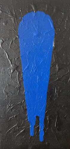Lágrima Azul y Negro de Textura von Juan José Garay, Malerei kaufen auf Select