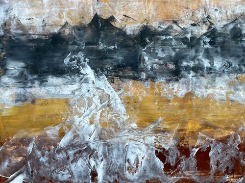 Fire and Ice Peaks by Juan José Garay, Painting for Sale on Select