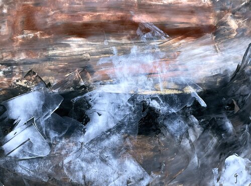 Glacier at Dusk von Juan José Garay, Malerei kaufen auf Select