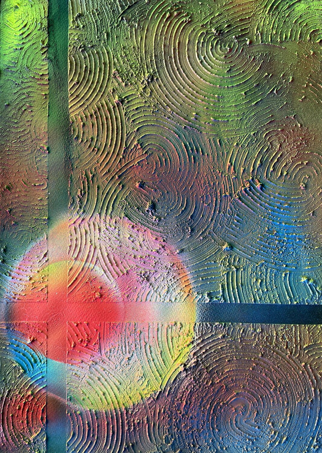 Abstract Transformation Circle 016 Juan José Garay Original painting for sale