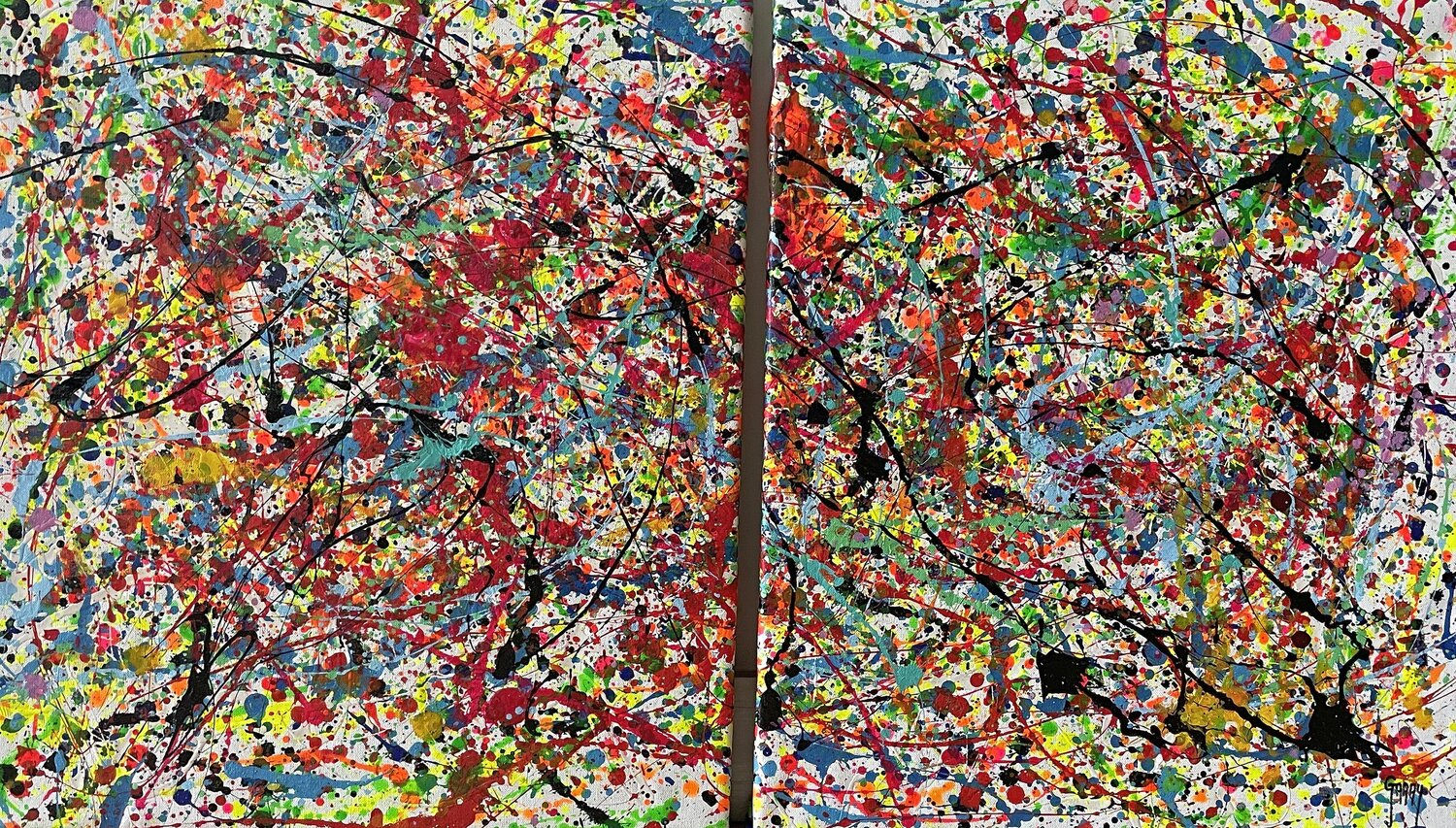 Chromatic Movement 04 Juan José Garay Original painting for sale