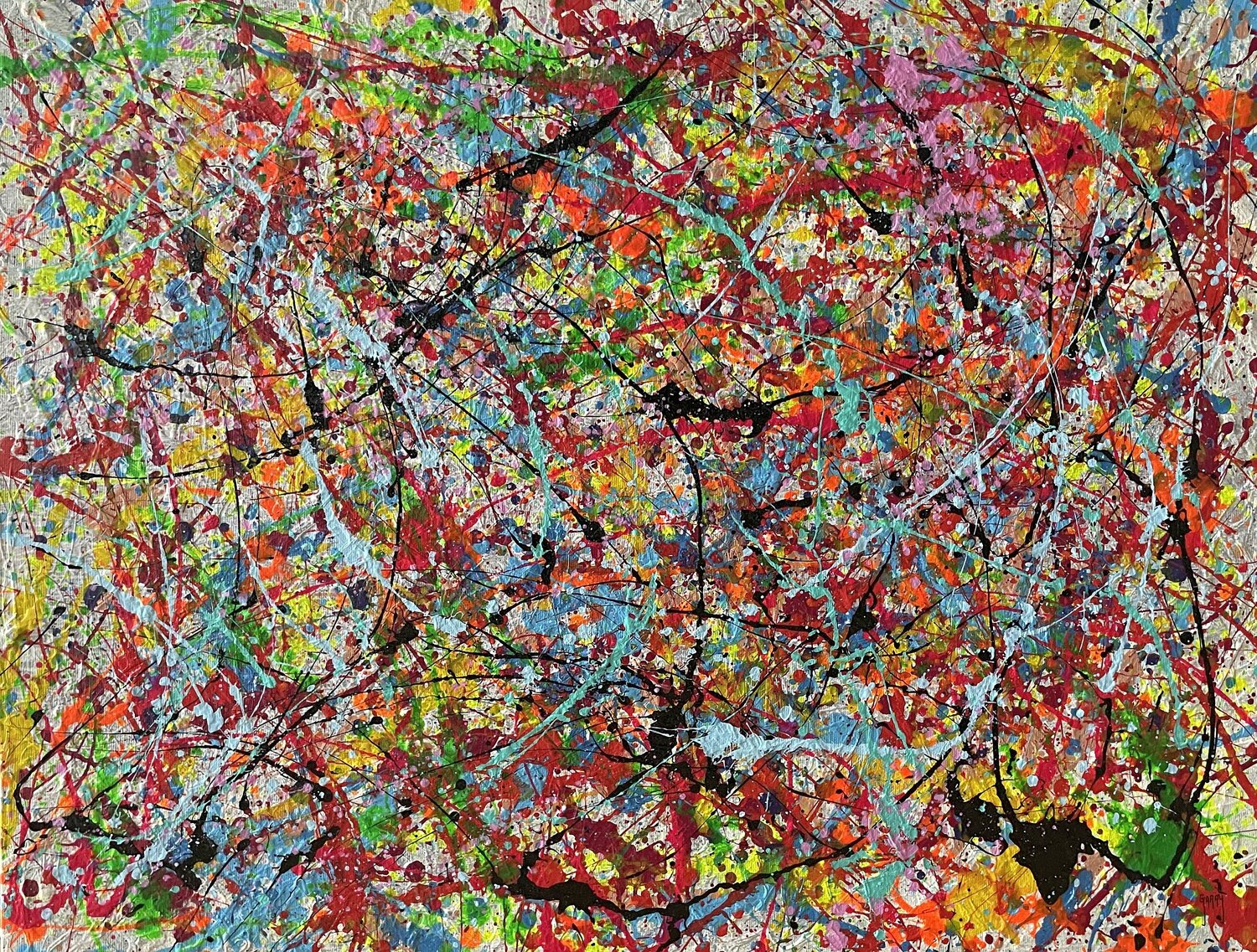 Chromatic Movement 05 Juan José Garay Original painting for sale