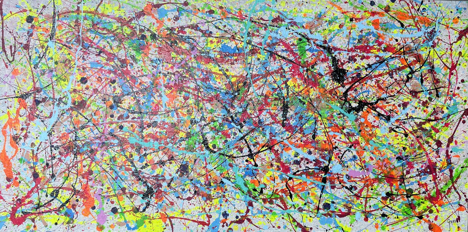 Chromatic Movement 07 Juan José Garay Original painting for sale