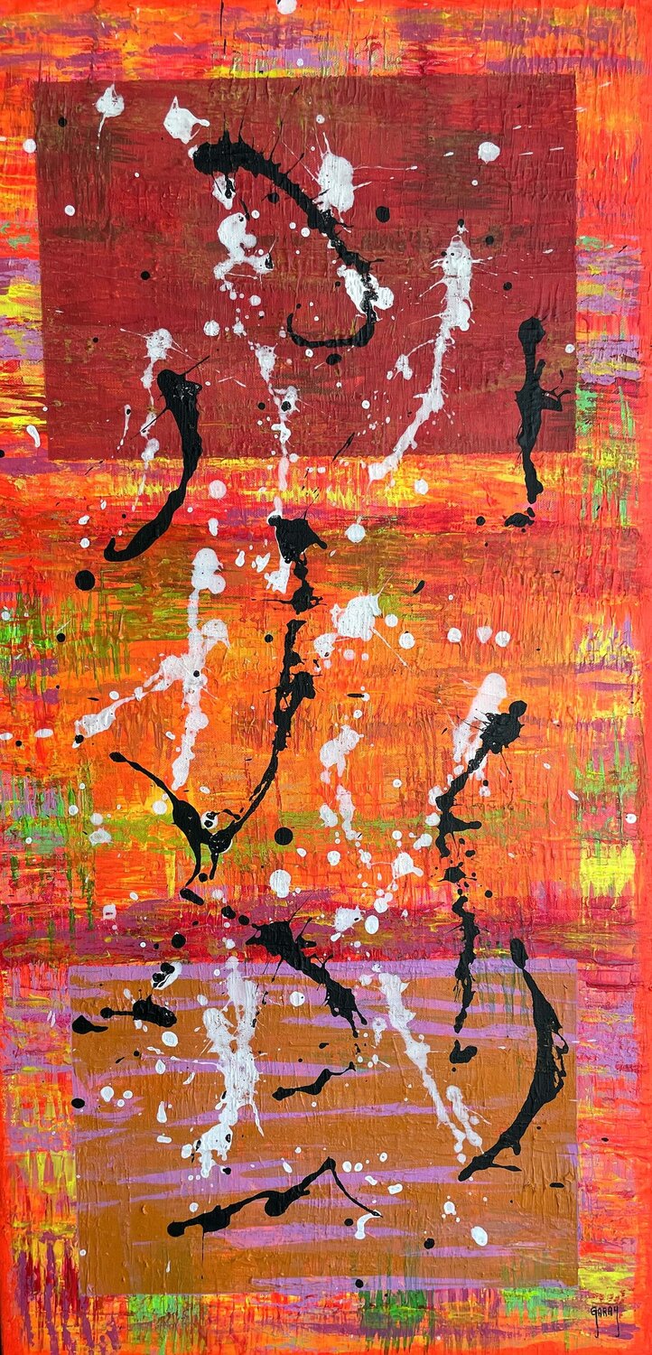 Orange is the new color Juan José Garay Original painting for sale