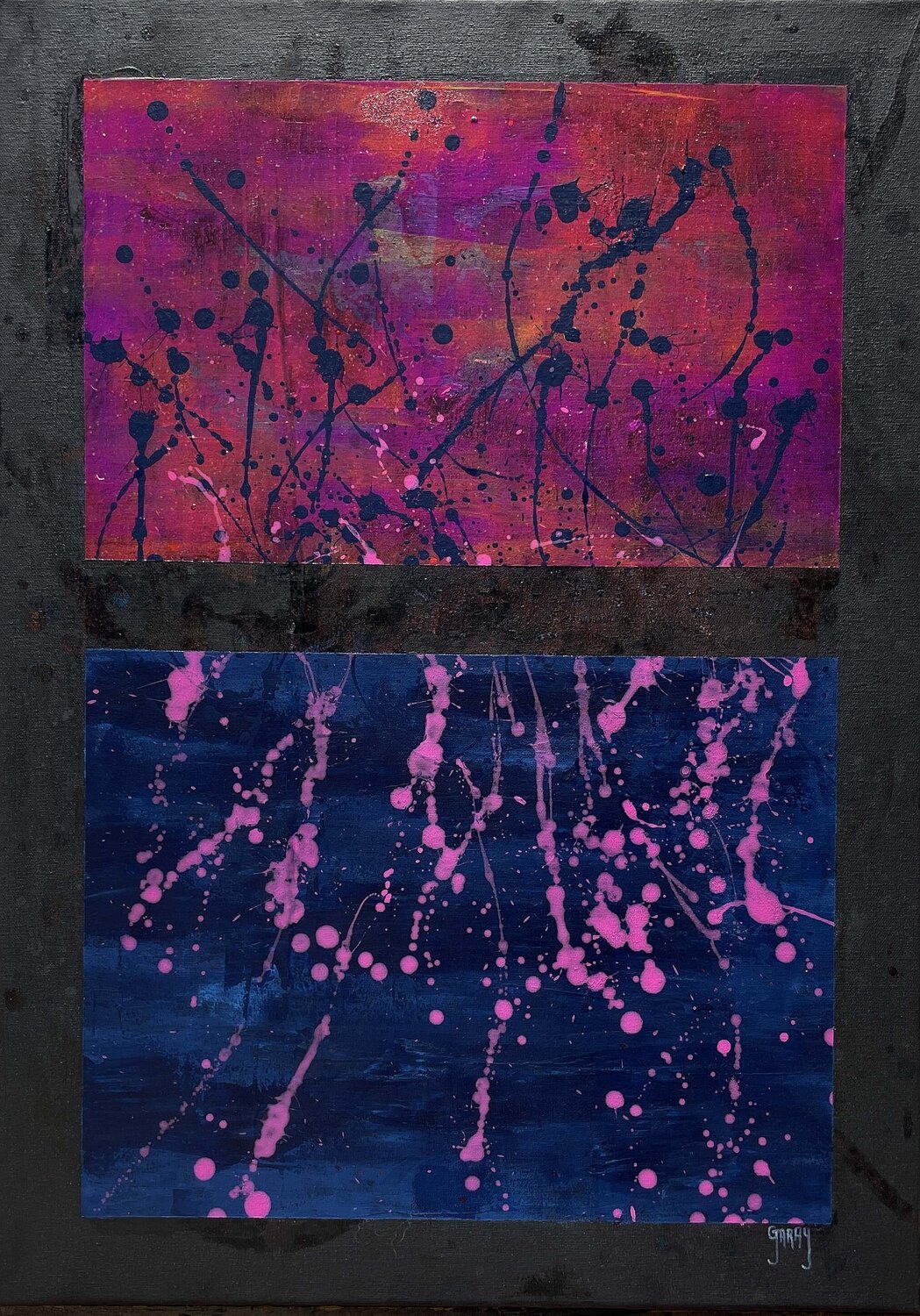 Hidden Layers on Layers A5 Juan José Garay Original painting for sale