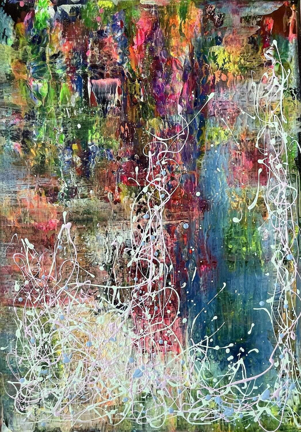 Summer Abstract A3 Juan José Garay Original painting for sale