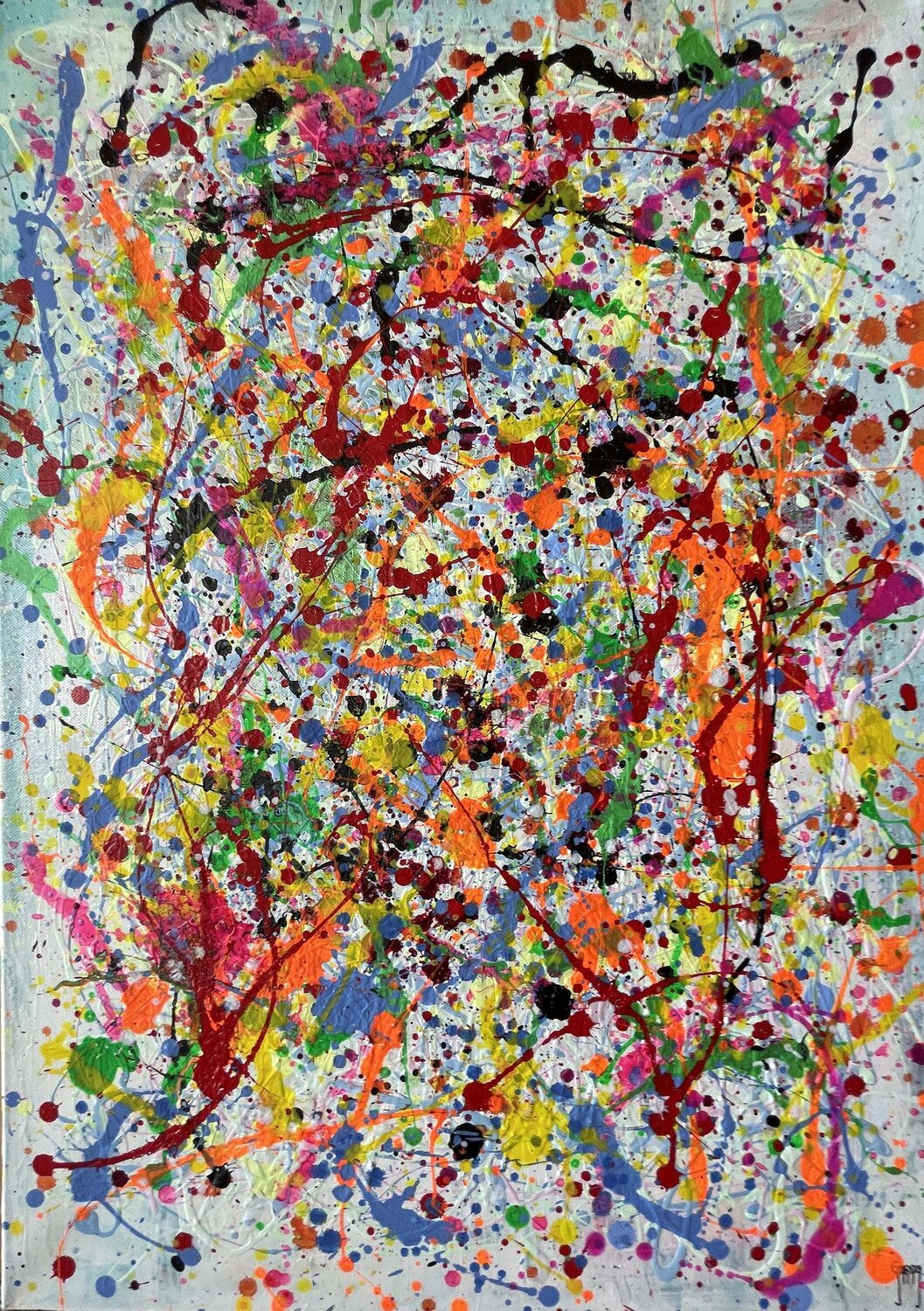 Summer Abstract A7 Juan José Garay Original painting for sale